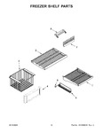 Diagram for 08 - Freezer Shelf Parts