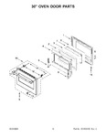 Diagram for 08 - 30" Oven Door Parts