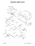 Diagram for 04 - Freezer Liner Parts