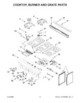 Diagram for 03 - Cooktop, Burner And Grate Parts