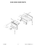 Diagram for 08 - 30-in Oven Door Parts