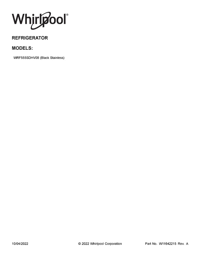 Diagram for WRF555SDHV08