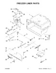 Diagram for 04 - Freezer Liner Parts