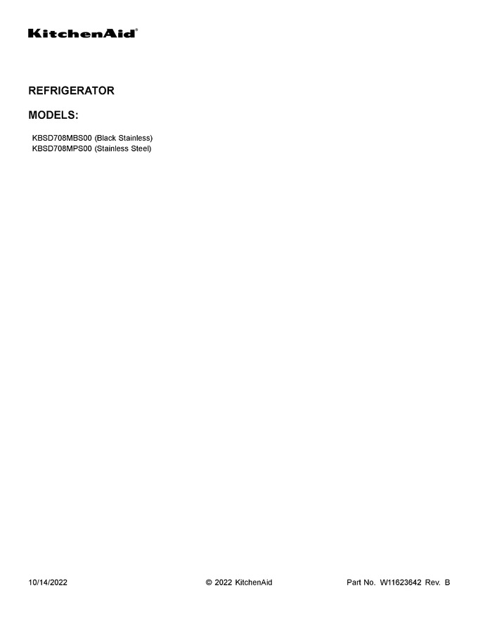 Diagram for KBSD708MBS00