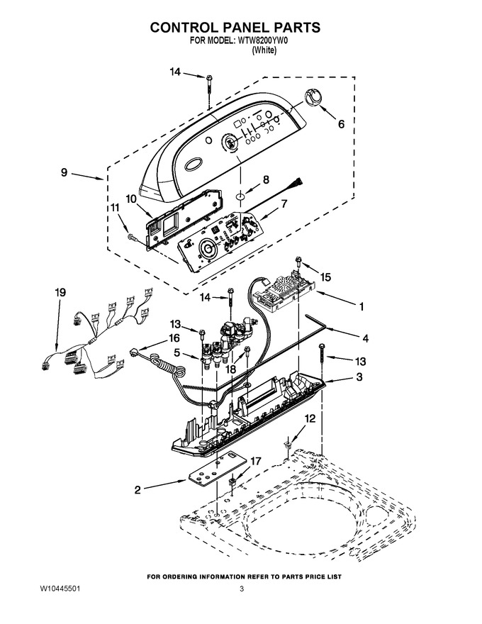 Diagram for WTW8200YW0