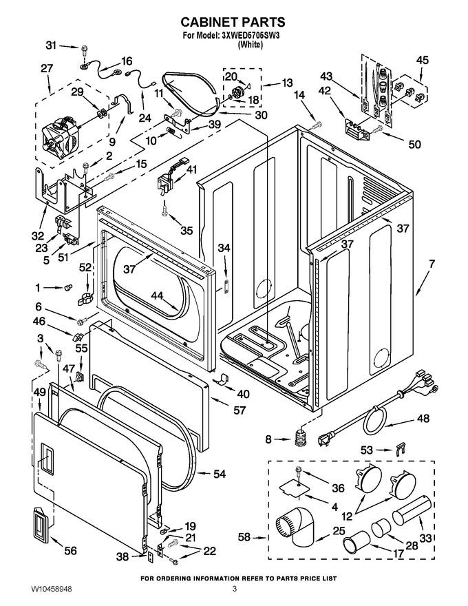 Diagram for 3XWED5705SW3