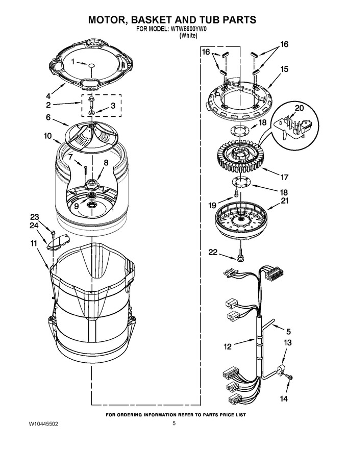 Diagram for WTW8600YW0