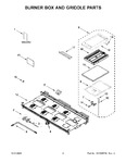 Diagram for 02 - Burner Box And Griddle Parts