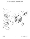 Diagram for 11 - 18 In. Internal Oven Parts