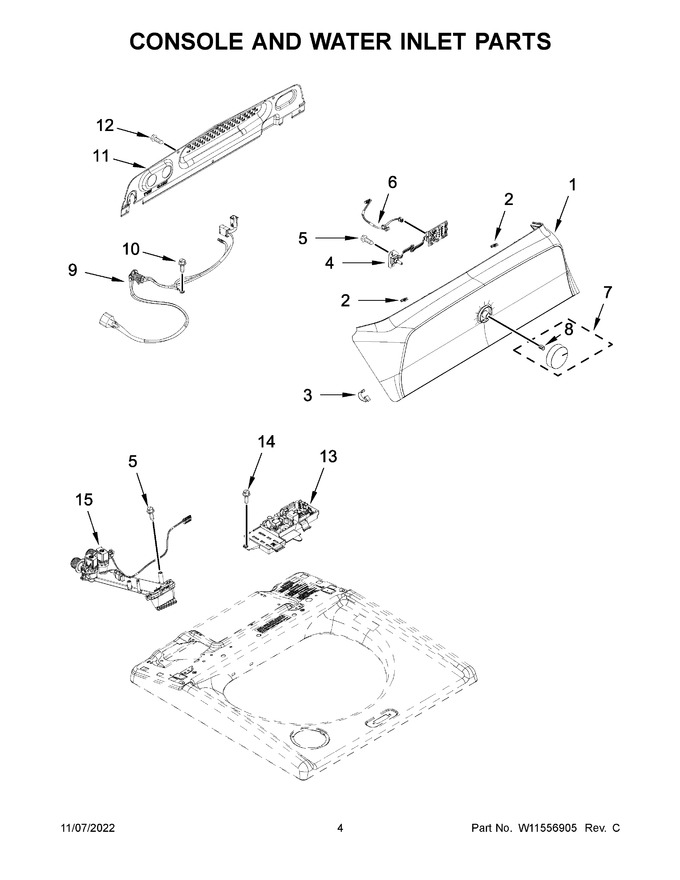 Diagram for WTW5015LW0