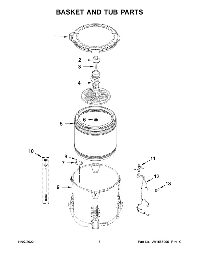 Diagram for WTW5015LW0