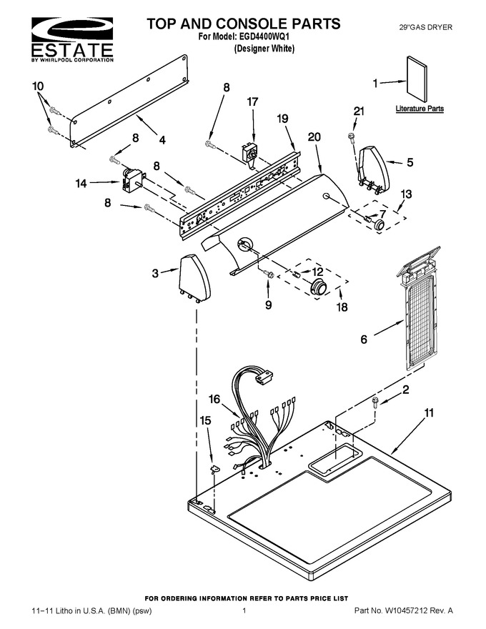 Diagram for EGD4400WQ1