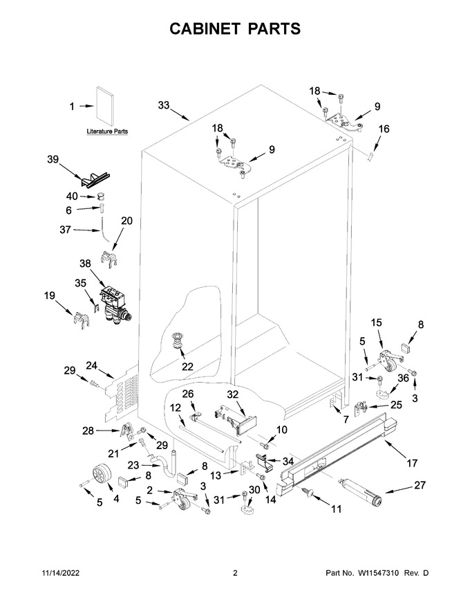 Diagram for WRS325SDHW08