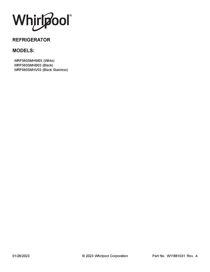 Diagram for WRF560SMHW03