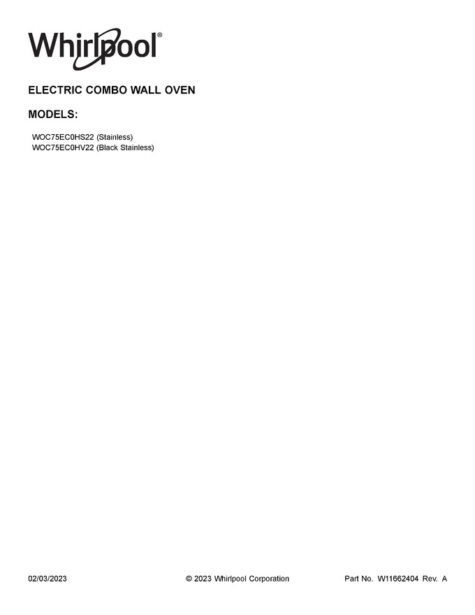 Diagram for WOC75EC0HS22