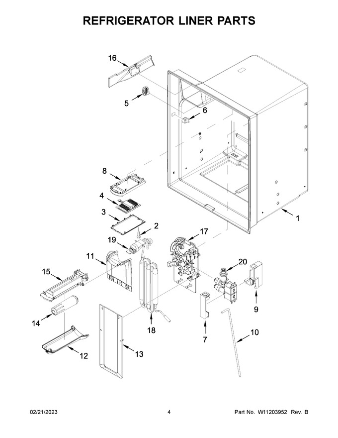 Diagram for WRX735SDBM02