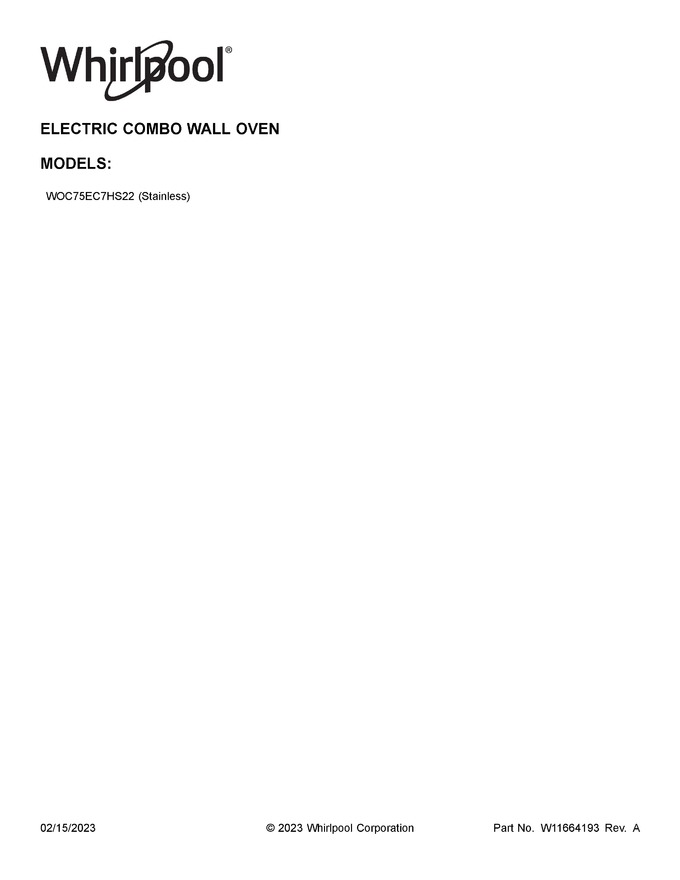 Diagram for WOC75EC7HS22