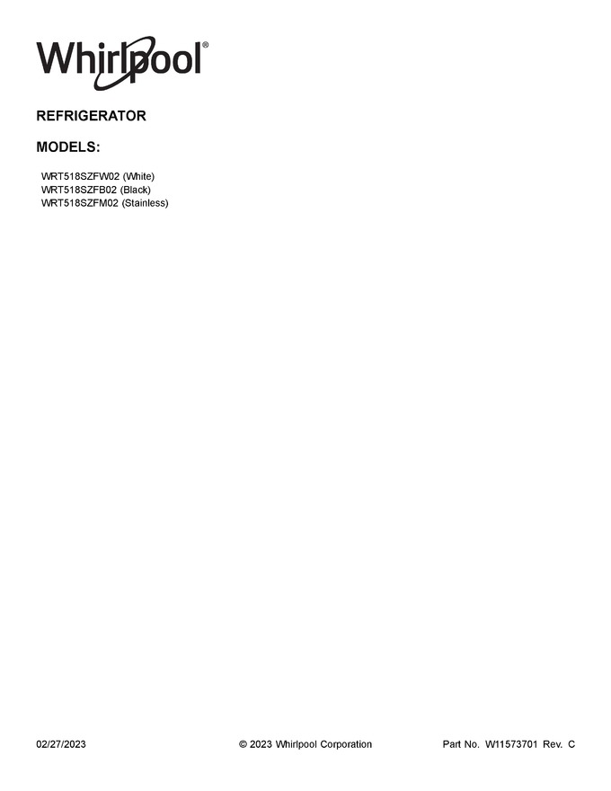 Diagram for WRT518SZFM02