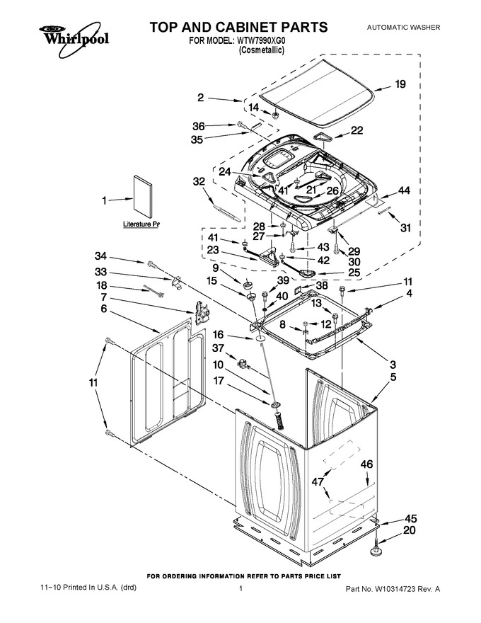 Diagram for WTW7990XG0