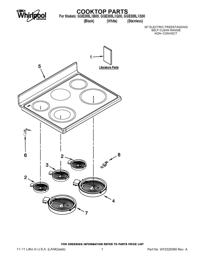 Diagram for GGE388LXS00