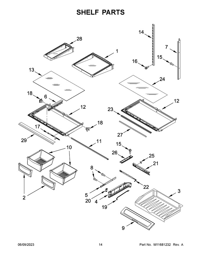 Diagram for WRF555SDHW07