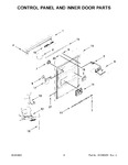 Diagram for 03 - Control Panel And Inner Door Parts