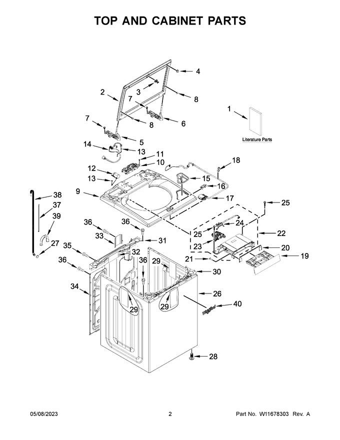 Diagram for WTW6157PW0