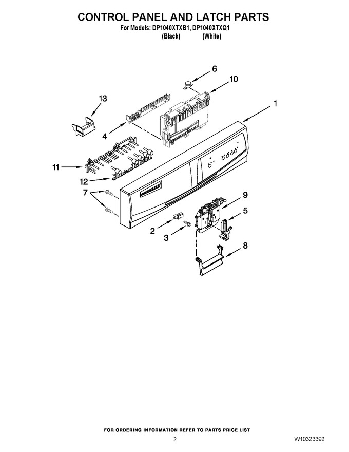 Diagram for DP1040XTXB1