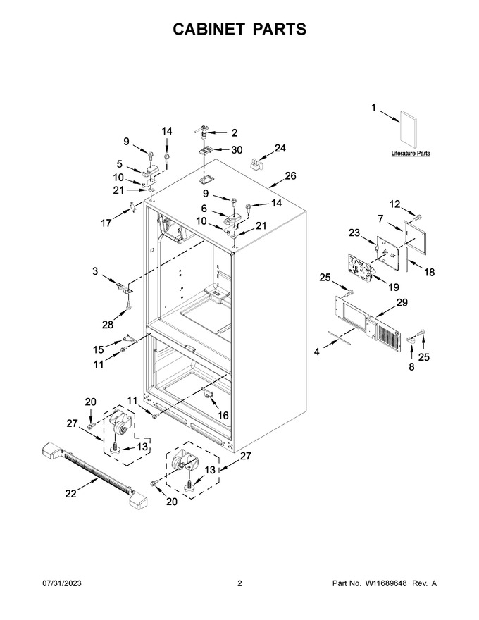 Diagram for WRF555SDHW08