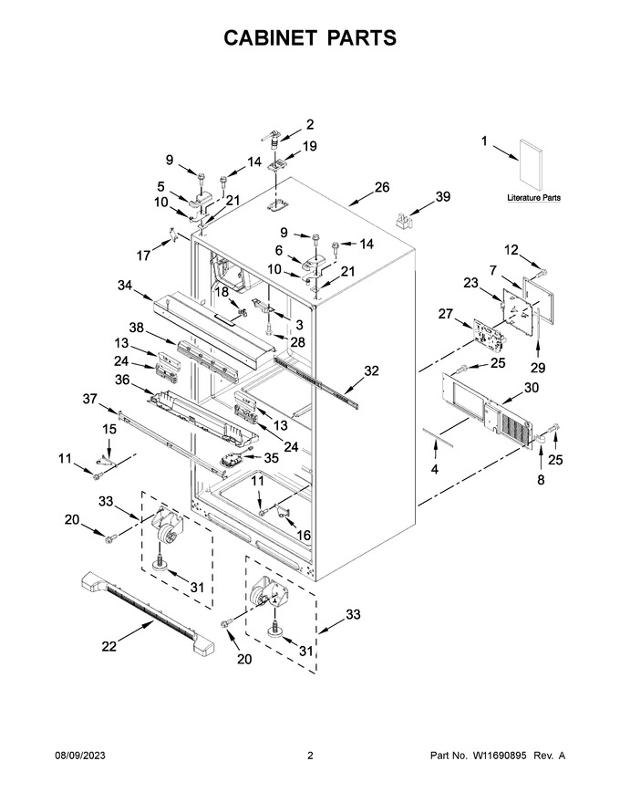 Diagram for WRX735SDHB08