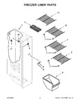 Diagram for 05 - Freezer Liner Parts