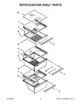 Diagram for 04 - Refrigerator Shelf Parts