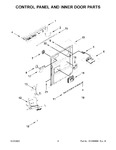 Diagram for 03 - Control Panel And Inner Door Parts