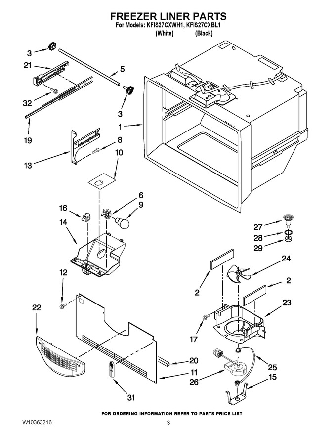 Diagram for KFIS27CXBL1