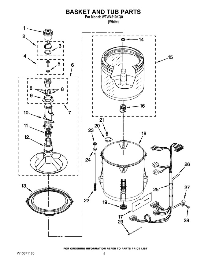 Diagram for WTW4910XQ0