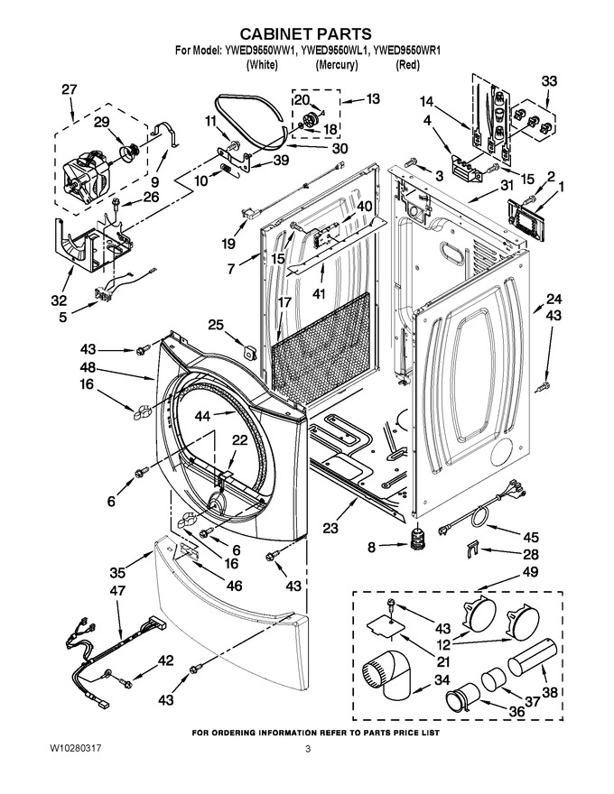 Diagram for YWED9550WR1