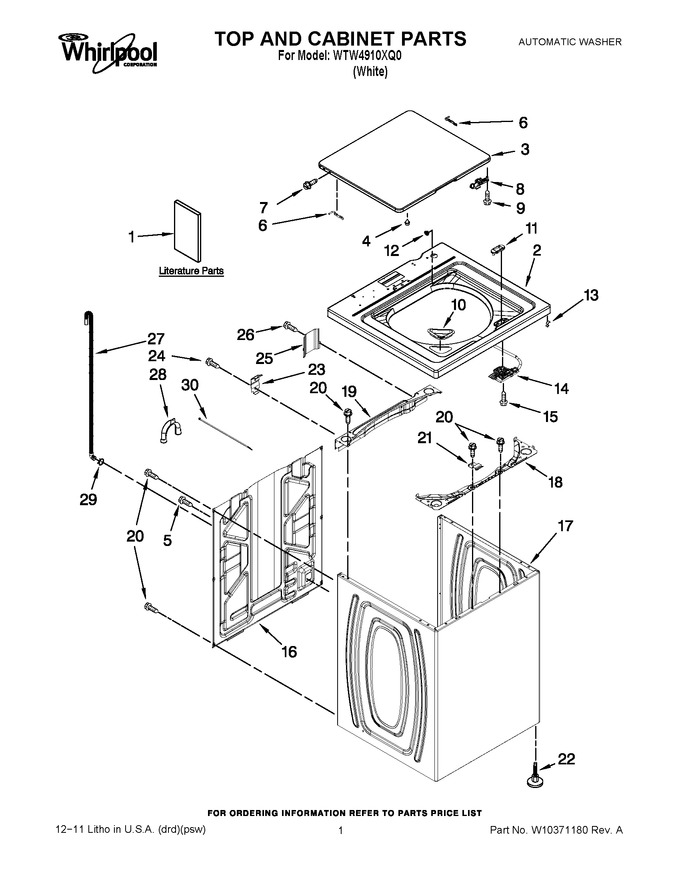 Diagram for WTW4910XQ0