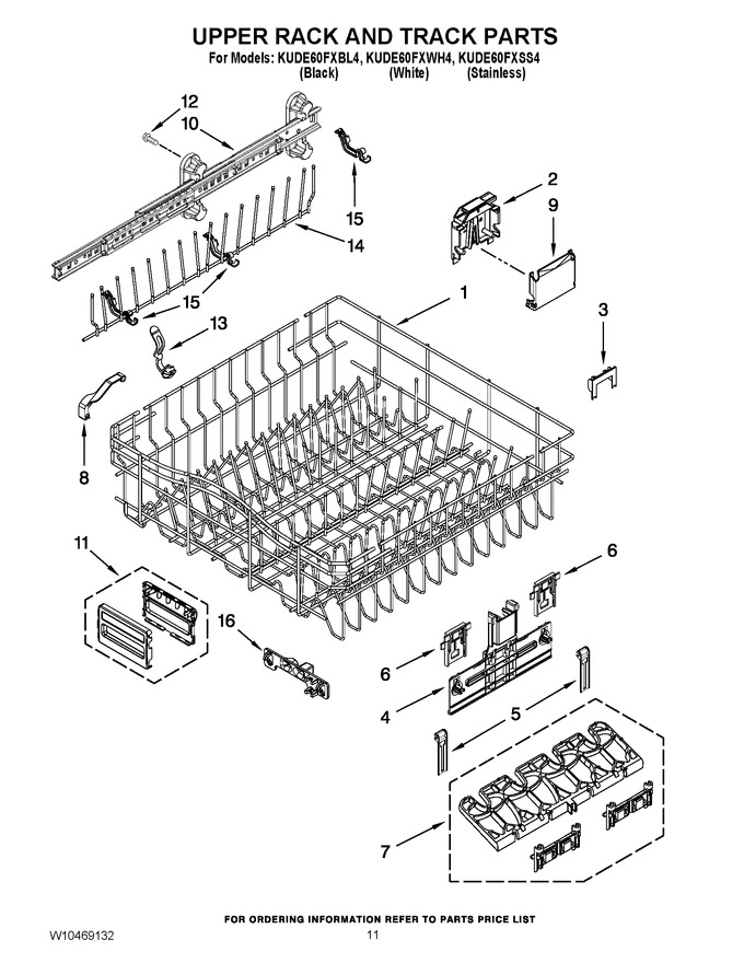 Diagram for KUDE60FXWH4