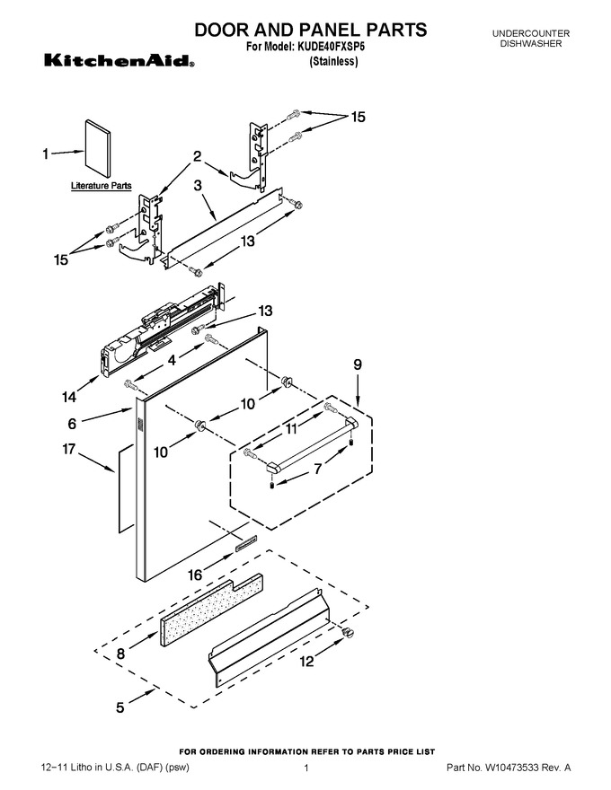 Diagram for KUDE40FXSP5