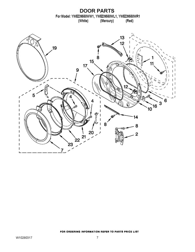 Diagram for YWED9550WR1