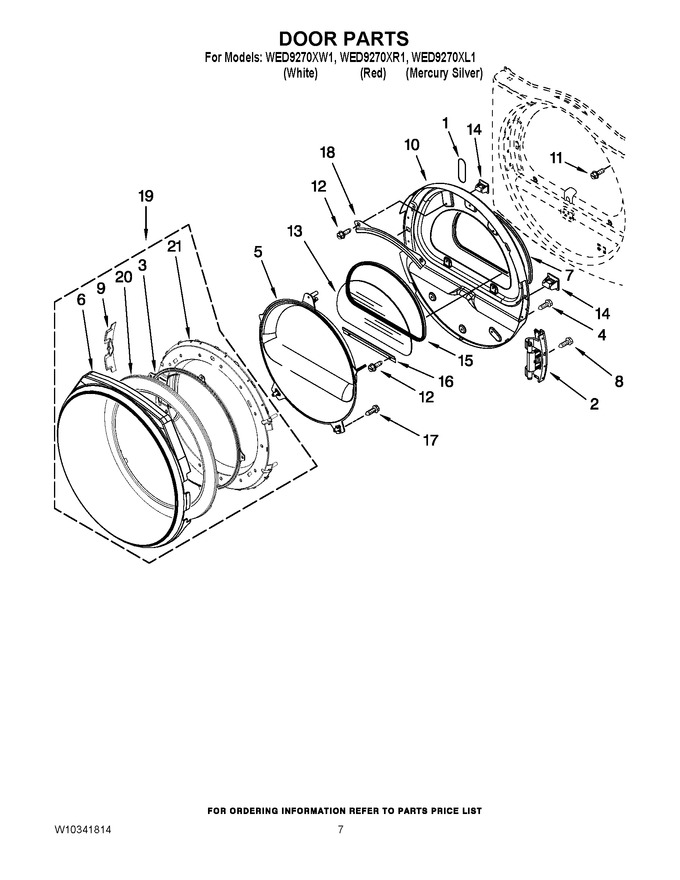 Diagram for WED9270XR1