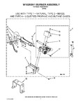 Diagram for 04 - W10293911 Burner Assembly