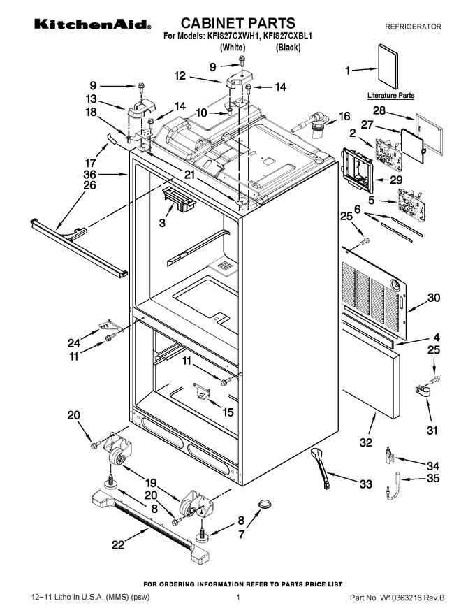 Diagram for KFIS27CXWH1