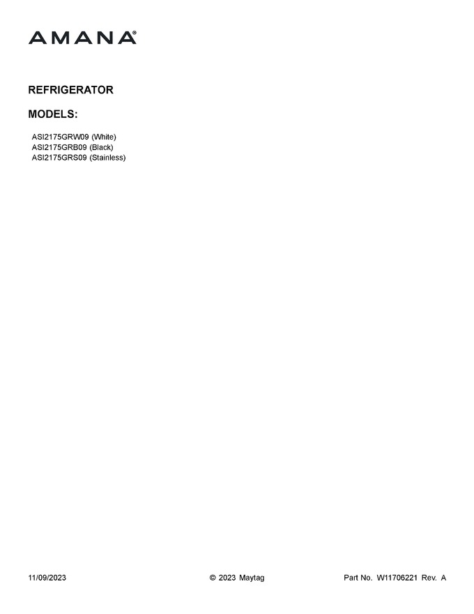 Diagram for ASI2175GRW09