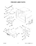 Diagram for 04 - Freezer Liner Parts