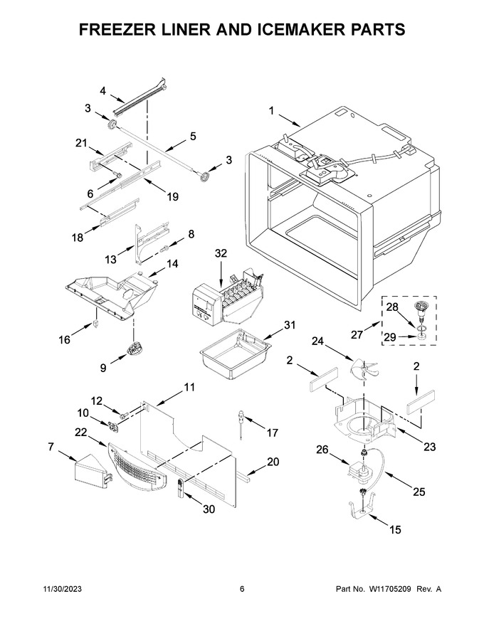 Diagram for KRFC300EWH11