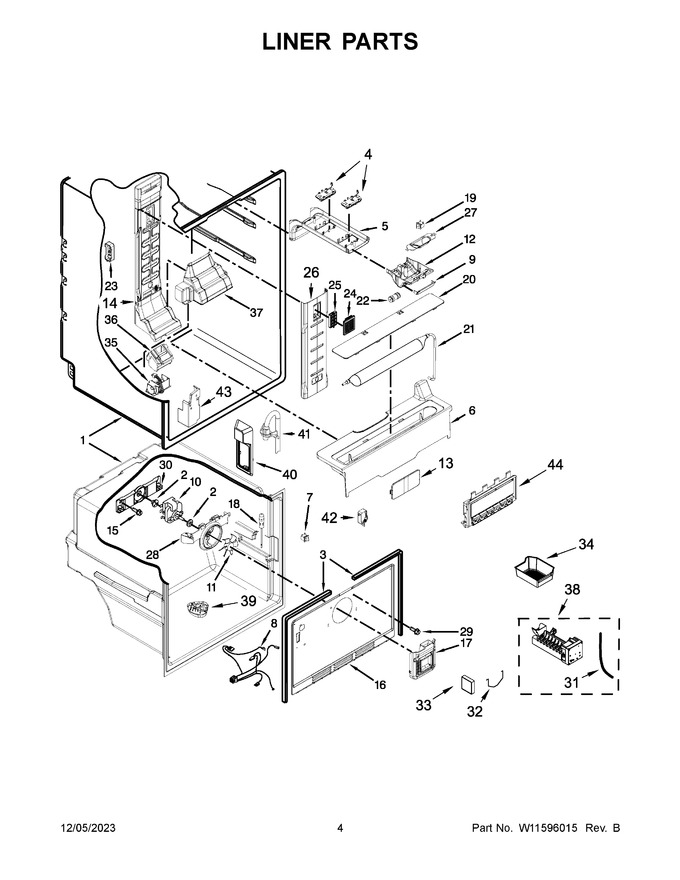 Diagram for KRFF300EWH03