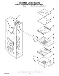 Diagram for 04 - Freezer Liner Parts