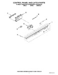 Diagram for 02 - Control Panel And Latch Parts