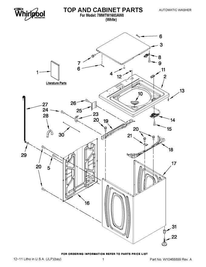 Diagram for 7MWTW1603AW0